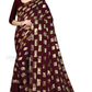 Dark Maroon Colored Beautiful Sequins Work Party Wear Saree