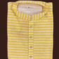 Alluring Yellow Color Cotton Kurta With Pajama For Men