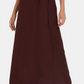 Alluring Dark Brown Color Women's Pure Cotton Embroidery Petticoat