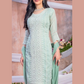  Sea Green Color Heavy Georgette Karachi Work Kurti  Near Me