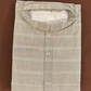 Marvelous Gray Color Cotton Kurta With Pajama For Men