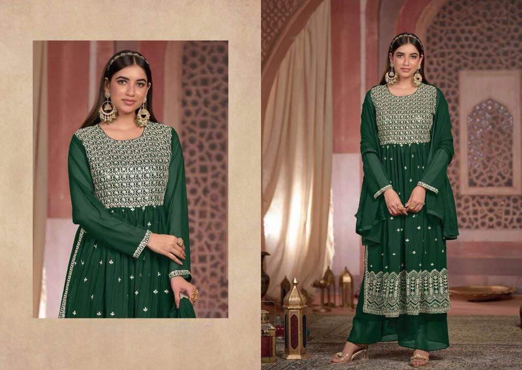  Embroidered Designer Palazzo Suits For Women in USA