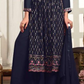 Appealing Blue Color  Kurti With Palazzo Suits In USA