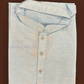 Delightful Light Blue Color Cotton Kurta With Pajama For Men