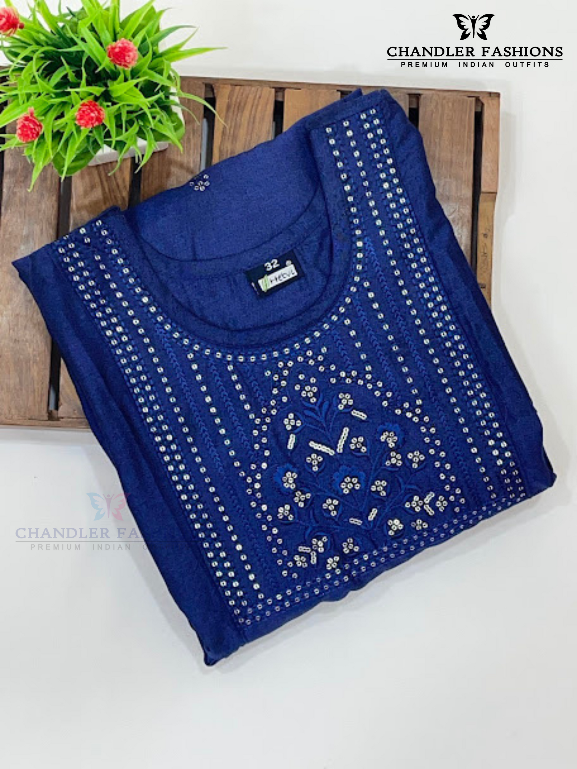 Embroidery And Sequins Work Girls Kurti In Tempe