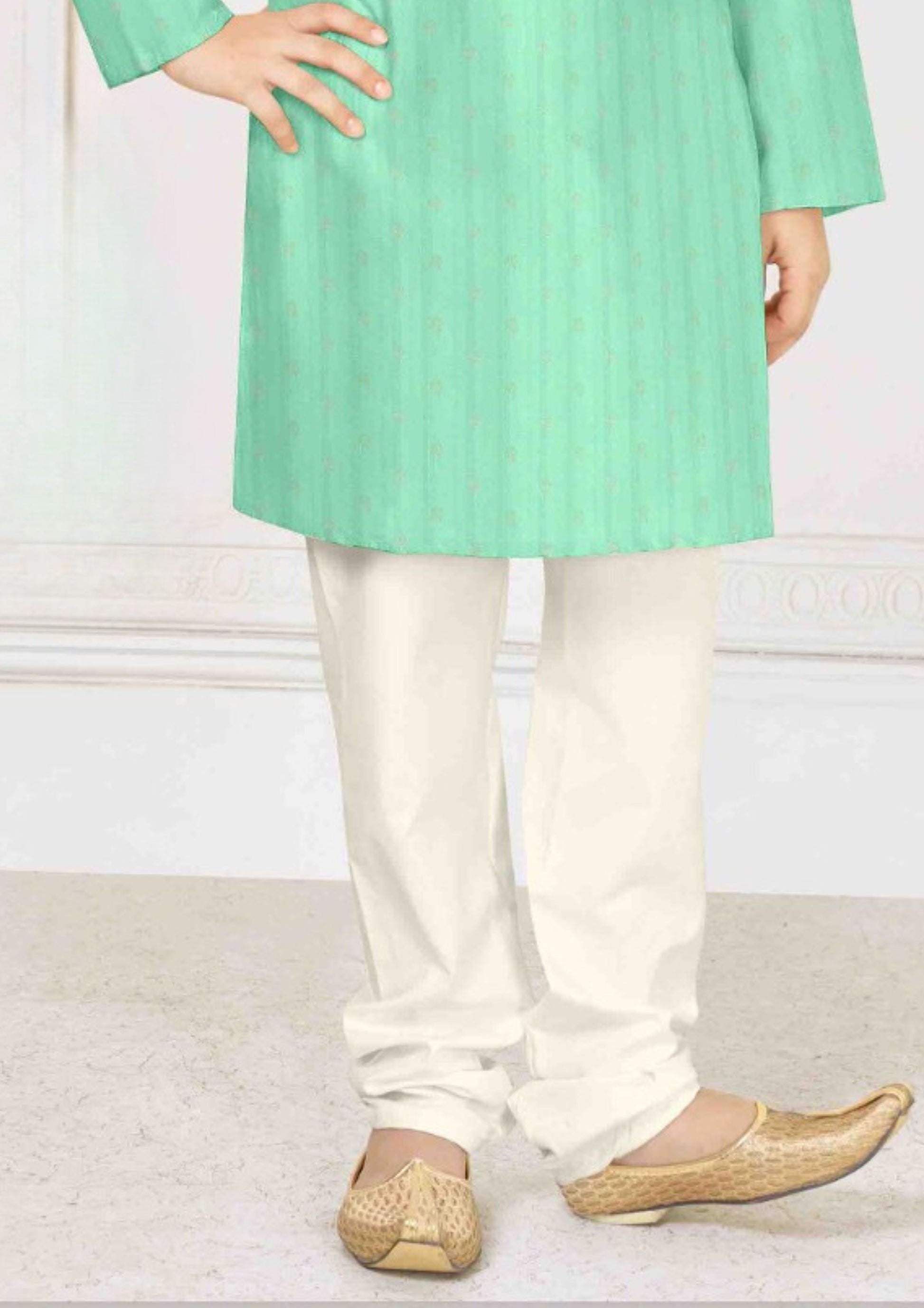 Poly Blended Kurta Pajama Set For Kids in USA