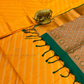 Charming Mastard Yellow Color Soft Silk Saree With Zari Work on Pallu In Yuma