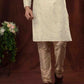 Pleasing White Color Poly Jacquard Kurta In USA