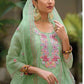 Appealing Green Color Kurti Sets In USA