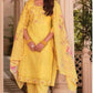 Appealing Yellow Color Designer Embroidered Salwar With Fancy Dupatta For Women