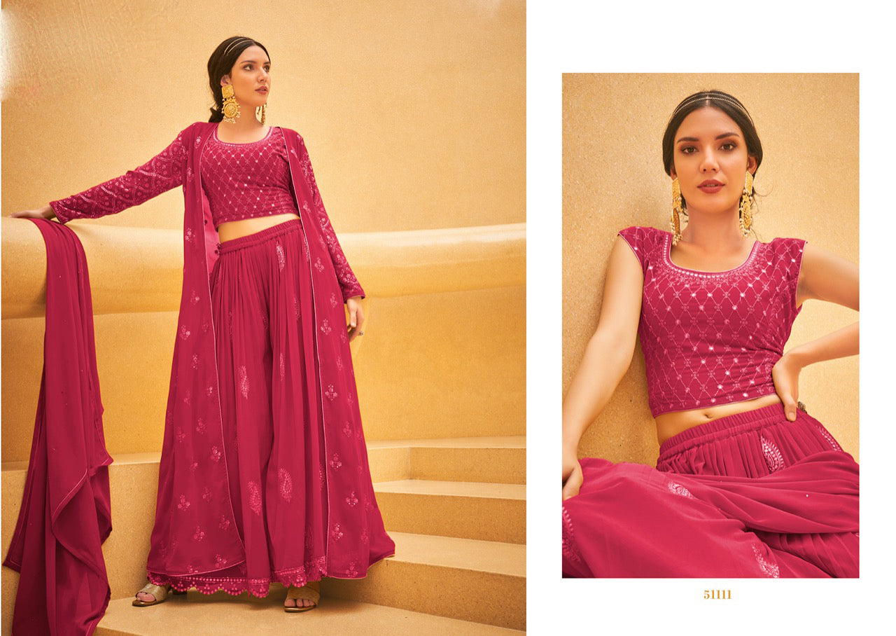 Appealing Pink Color Designer Salwar Suits With Fancy Dupatta For Women Near Me