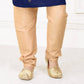 Charming Navy Blue Color Poly Cotton Embroidery Kurta Set With Pajama Pant For Kids In Gilbert