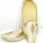 Cream Brocade Big Butta Mojaris For Men Near Me