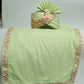 Appealing Light Green Color Designer Wedding Turban With Fancy Dupatta For Men