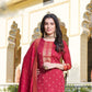 Appealing Pink Color Jaquard And Khatli Work Designer Salwar Suits With Dupatta Set For Women Near Me