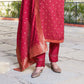 Appealing Pink Color Jaquard And Khatli Work Designer Salwar Suits With Dupatta Set For Women In Casa Grande