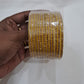 Exquisite Yellow Color Glass Bangles With Shimmery Stones Near Me