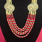 Attractive Red And White Color Unique Designed With Beaded Mala 