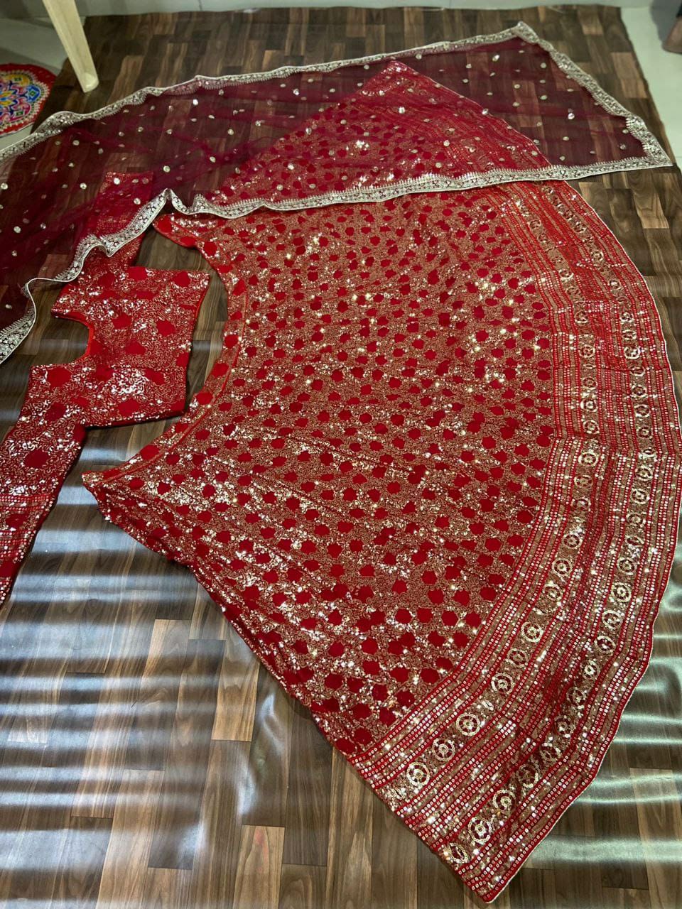 Embroidery With Sequins Work Lehenga Choli For Women In Yuma