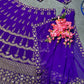 Attractive Purple Colored Party Wear Embroidered Lehenga In USA