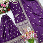 Atteactive Purple Color Chinon Silk Sharara in Chandler