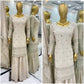 Stunning Cream Colored Chinon With Embroidery Sequins Work Sharara Suits In Near Me