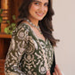 Elegant Green Color Heavy Faux Georgette Embroidery Lace Work in Suncity