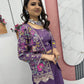 Attractive Purple Color Embroidery Sequins Work in Phoenix