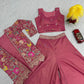 Beautiful Pink Color Embroidery Sequins Work in Tempe