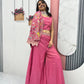 Embroidery Sequins Work With Indo Western Palazzo Suits For Women in USA