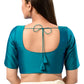 Teal Blue Color Poly Blend Fabric Readymade Blouse Near Me