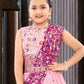 Charming Light Pink Color Embroidery And Sequins Work Choli Sets Near Me