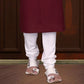 Divine Plain Maroon Color Premium Linen Cotton Kurta In USA