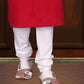 Attractive Red Color Linen Cotton Fancy Kurta In USA