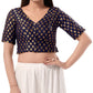 Attractive Navy Blue Color Jacquard With Zari Work Readymade Blouse For Women
