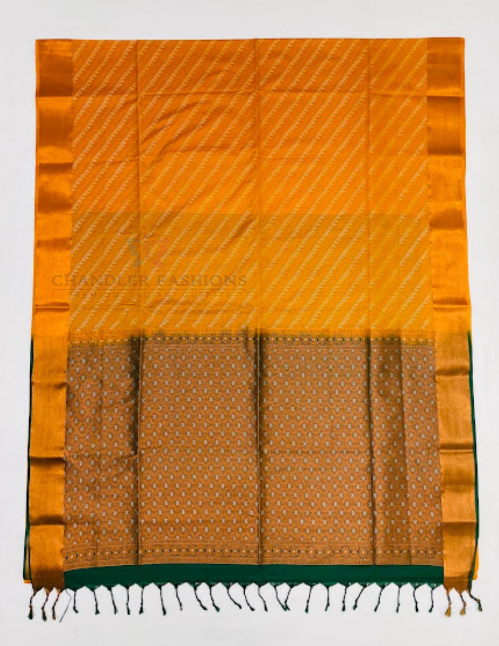 Charming Mastard Yellow Color Soft Silk Saree With Zari Work on Pallu In USA