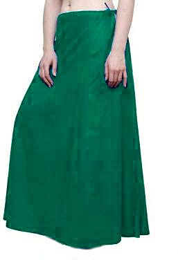 Charming Dark Green Color With Thread Work Cotton Petticoat For Women