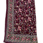 Beautiful Plum Color Soft Georgette Embroidered Work With White stone Fancy Saree - PREMIUM QUALITY