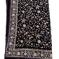 Alluring Purple Color Soft Georgette Embroidered With White Stone Fancy Saree  - PREMIUM QUALITY