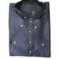 Alluring Dark Blue Color Raw Silk With Embroidery Work Kurta Suits For Men