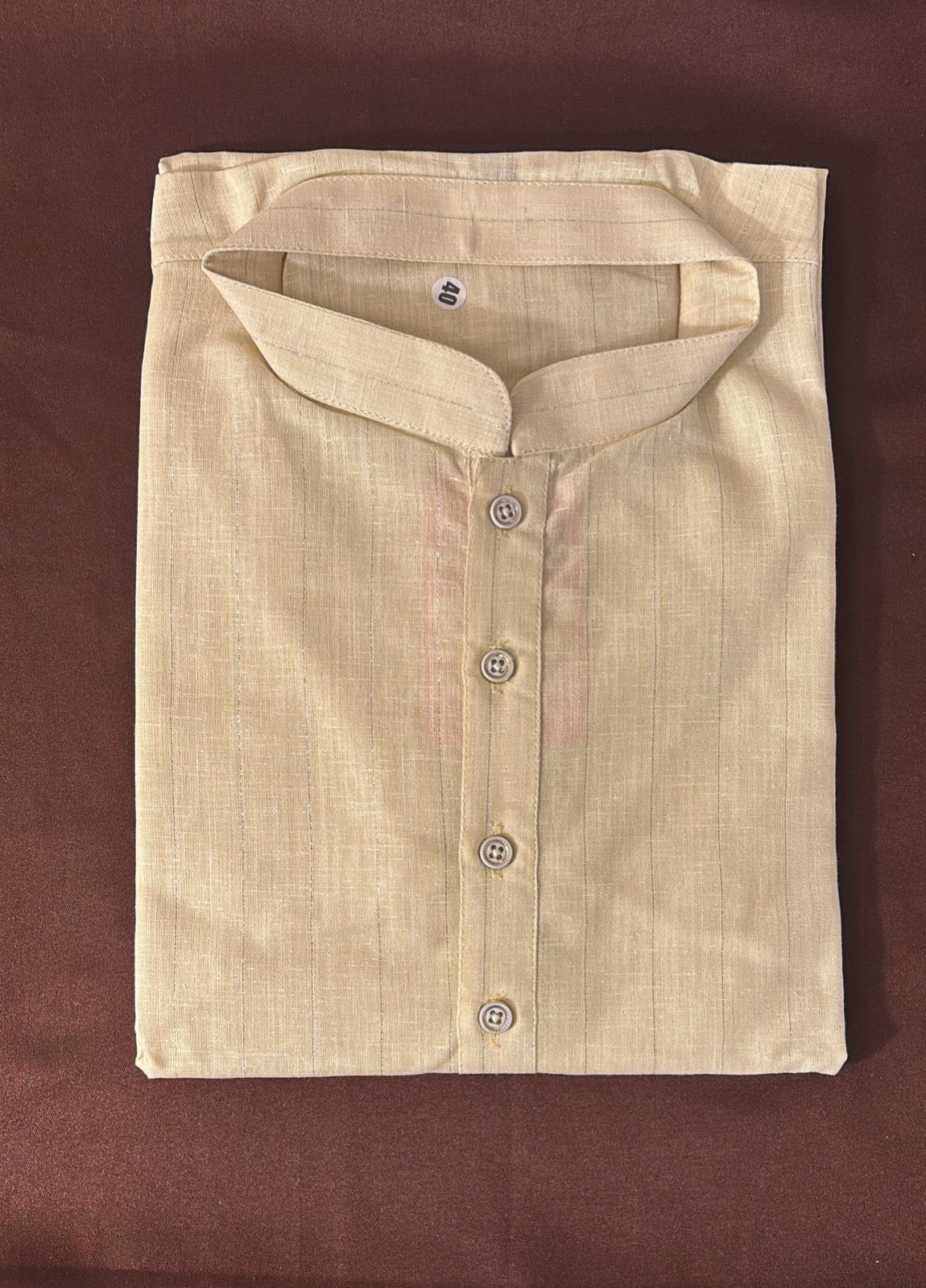 Beautiful Bottle Green Color Cotton Men's Kurta With Pajama Pant