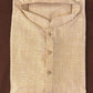 Stunning Beige Color Men's Kurta With Pajama Pant