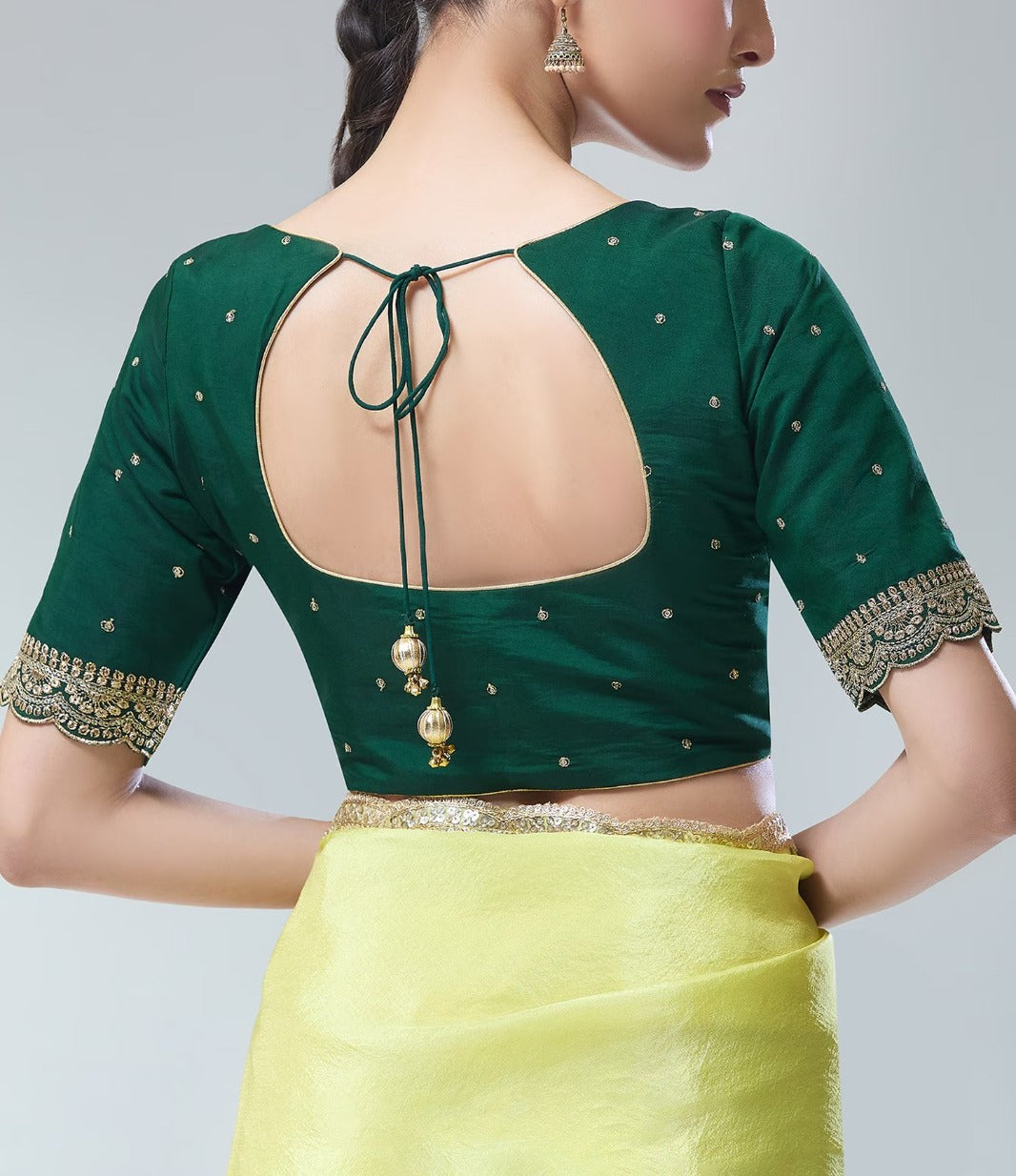 Color Silk Blend With Zari Work Readymade Blouse Near Me