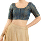 Wonderful Blue Color Brocade With Print Work Blouse For Women