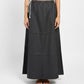 Elegant Black Colored Cotton Readymade Petticoat For Women