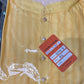Gorgeous Bright Yellow Color Self Design Kurta With Pajama Set For Men