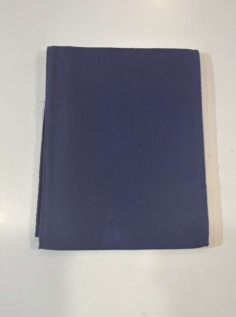 Fabulous Navy Blue Color Cotton Saree Falls