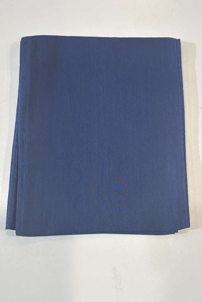 Beautiful Blue Color Cotton Saree Falls