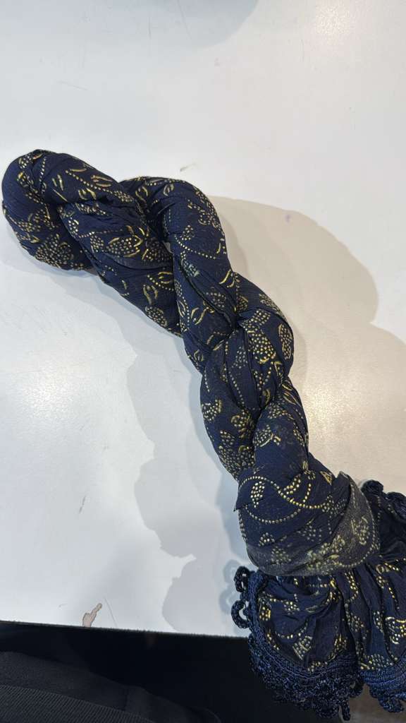Alluring Navy Blue Color Gold Printed Dupatta For Women