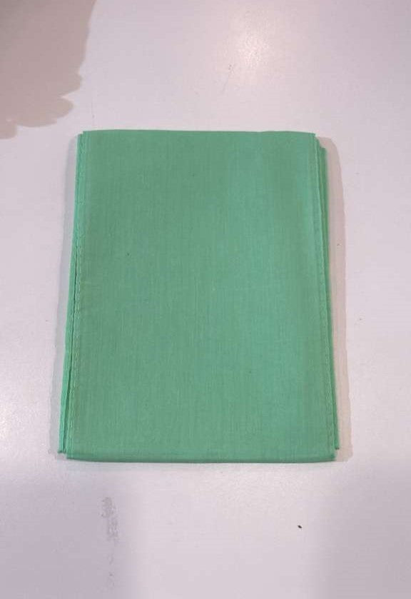 Beautiful Light Green Color Cotton Saree Falls